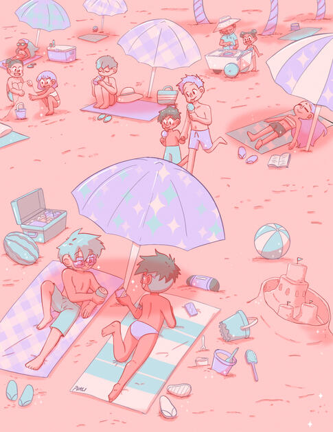 Peachy Beach Day